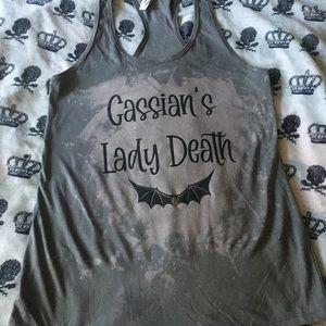 Acotar, bookish, bookstagram, fandom, bleached racerback Tank top